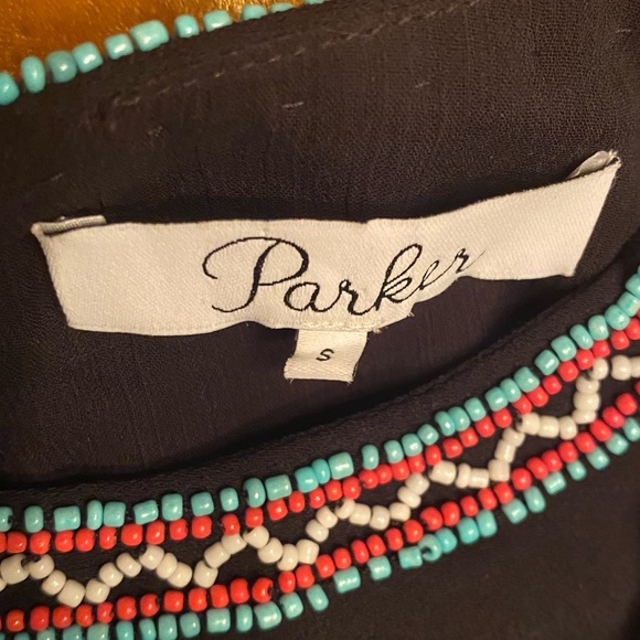 Parker Pittsburgh Beaded Trim Top (black) - Picture 4 of 5